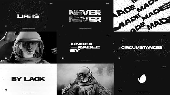 Typography Opener / Clean Stomp Titles / Dynamic Event Promo / Short Vlog Intro / Black and White - 37329377 Download Videohive