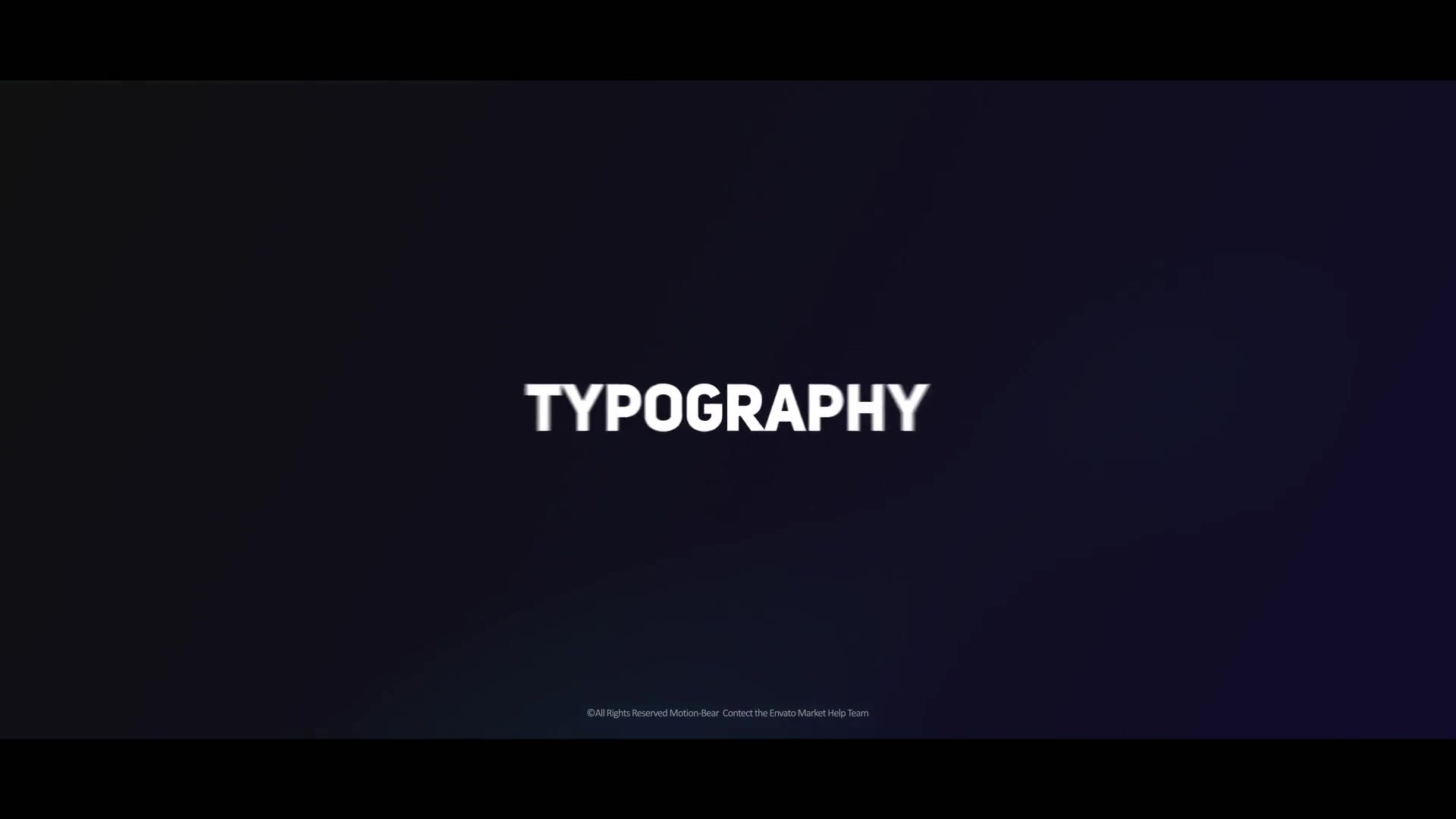 Typography Opener - Download Videohive 19866420