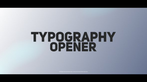 Typography Opener - Download Videohive 19866420
