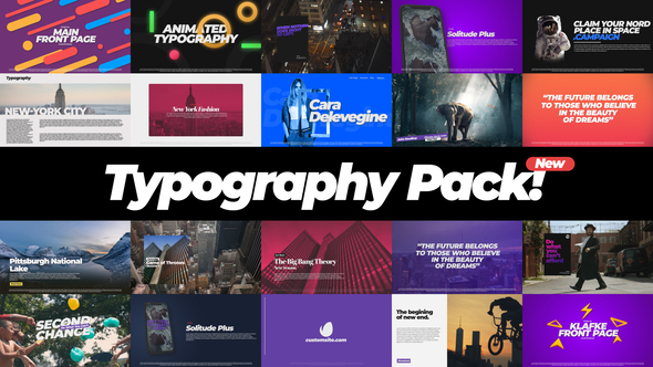 Typography Pack - Download Videohive 22386437