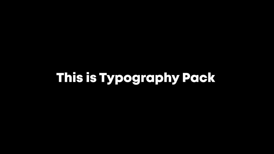 Typography Pack Premiere Pro Videohive 29948373 Premiere Pro Image 1