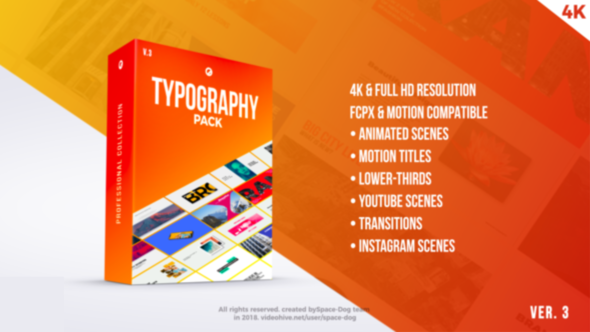 Typography Pack PRO | FCPX and Apple Motion - Download Videohive 21729093