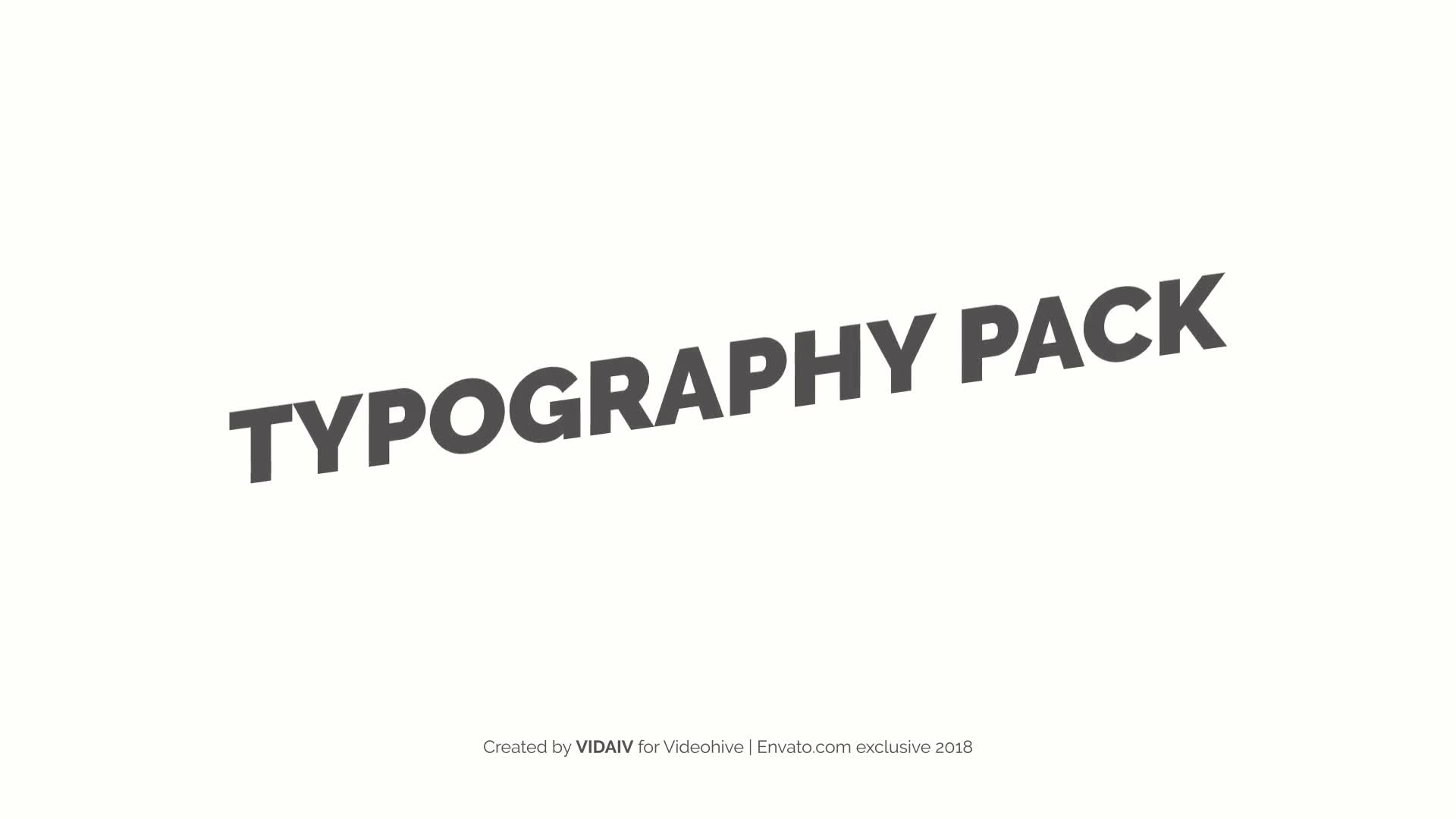 Typography Pack Videohive 22601405 After Effects Image 1