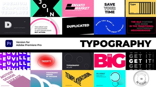Typography | Premiere Pro - Videohive 37806060 Download