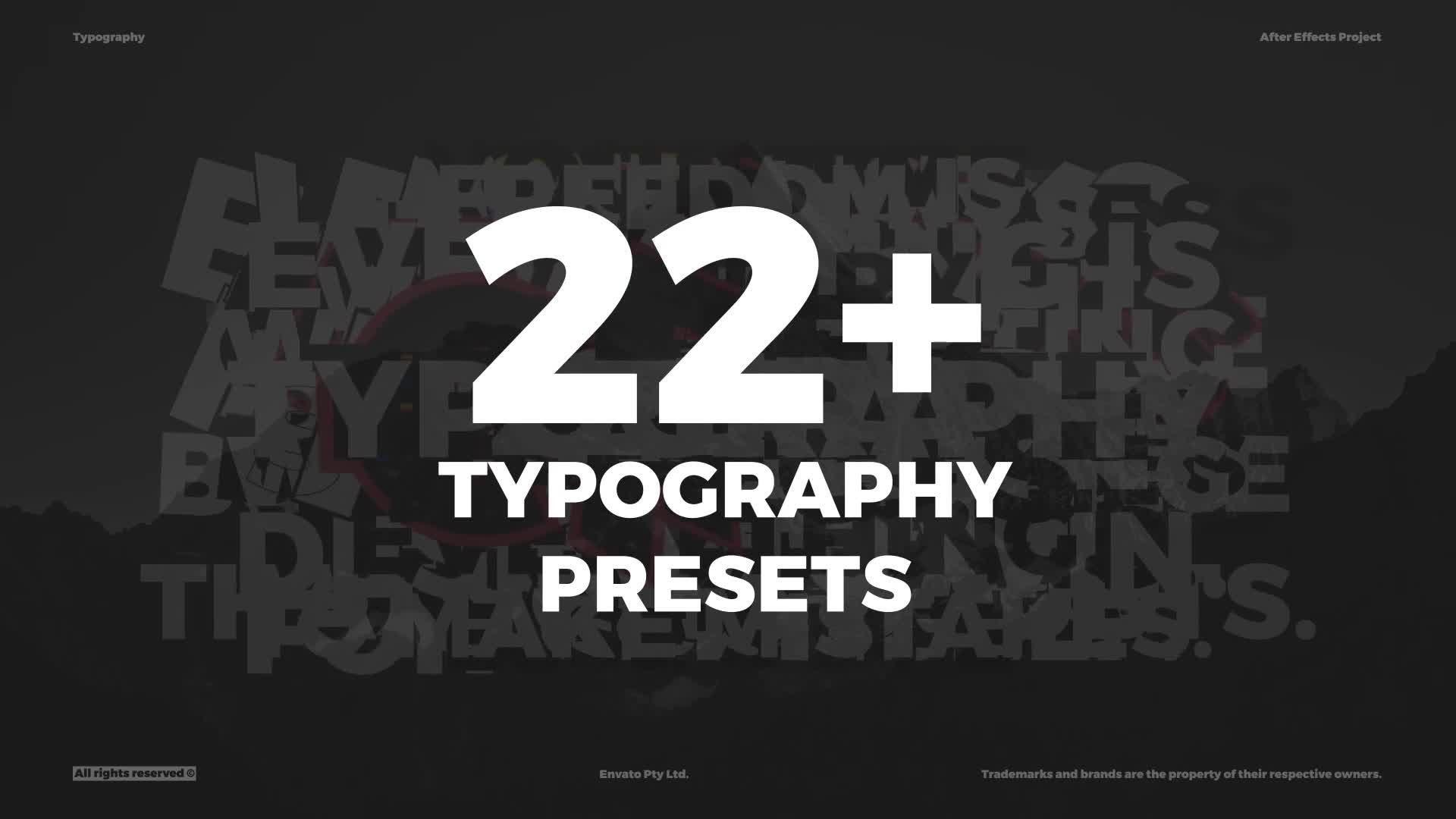 Typography Presets Animated Typography Videohive 34562509 After Effects Image 1