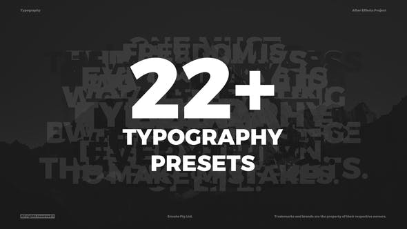 Typography Presets Animated Typography - Download Videohive 34562509