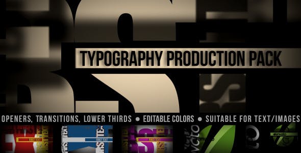 Typography Production Pack - Videohive 2303906 Download