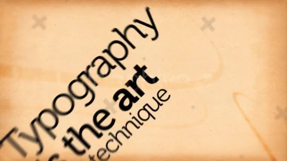 Typography Project - Download Videohive 232753