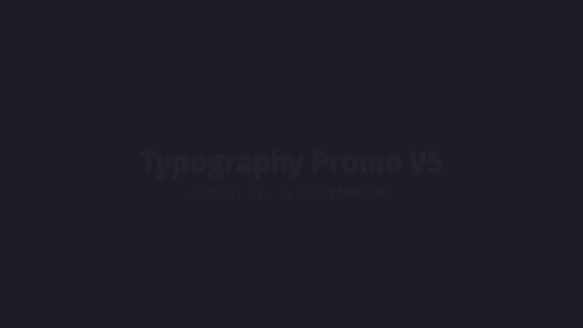 Typography Promo - Download Videohive 19359800