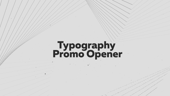 Typography Promo Opener - Download Videohive 19653884