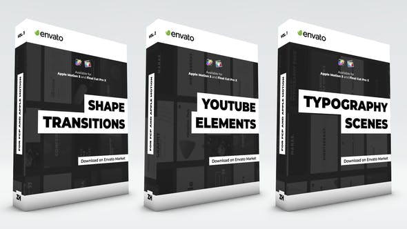 Typography Scenes, Lower Thirds, YouTube Kit and Shape Transitions - Videohive 24082758 Download