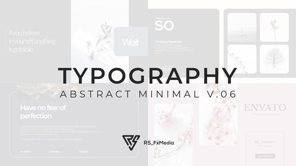 Typography Slide Abstract Minimal V.06 - 33855172 Download Videohive