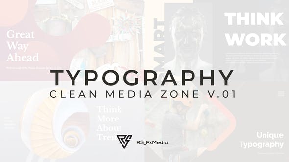 Typography Slide Clean Media Zone V.01 - Videohive 32996667 Download