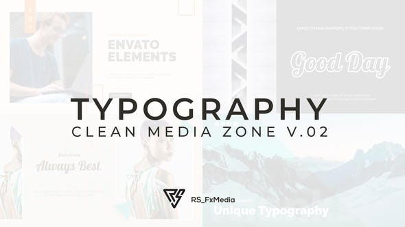 Typography Slide Clean Media Zone V.02 - 33008363 Download Videohive