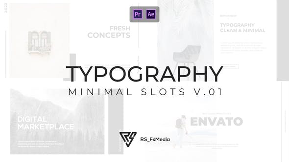 Typography Slide Minimal Slots V.03 | MOGRT - 33415717 Videohive Download