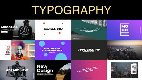 Typography Slides | After Effects - Videohive Download 35162961