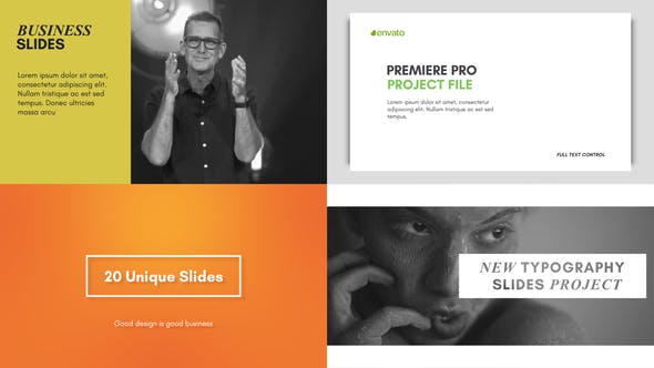 Typography Slides for Premiere Pro | Essential Graphics - 22500965 Videohive Download