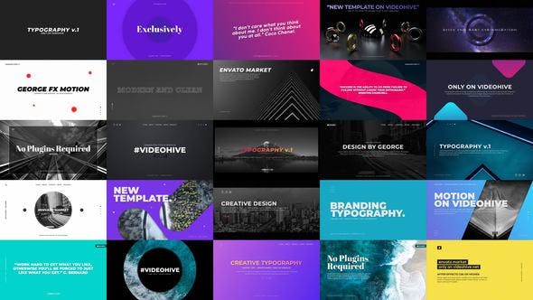 Typography Slides - Videohive Download 23352869