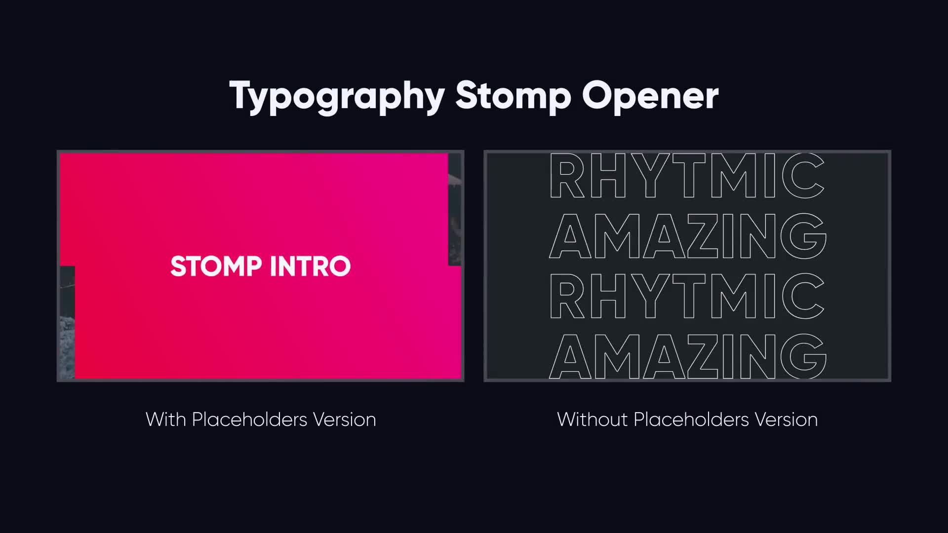 Typography Stomp Intro Videohive 23758890 After Effects Image 1
