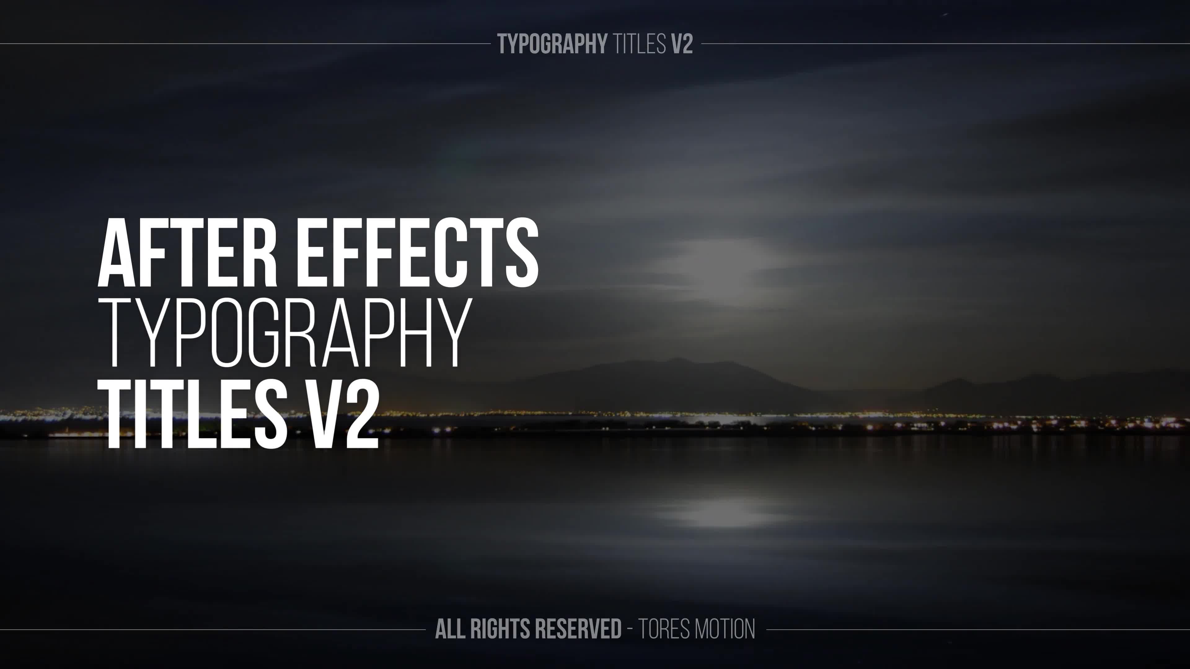 Typography Text Titles V2 \ After Effects Videohive 34463577 After Effects Image 1