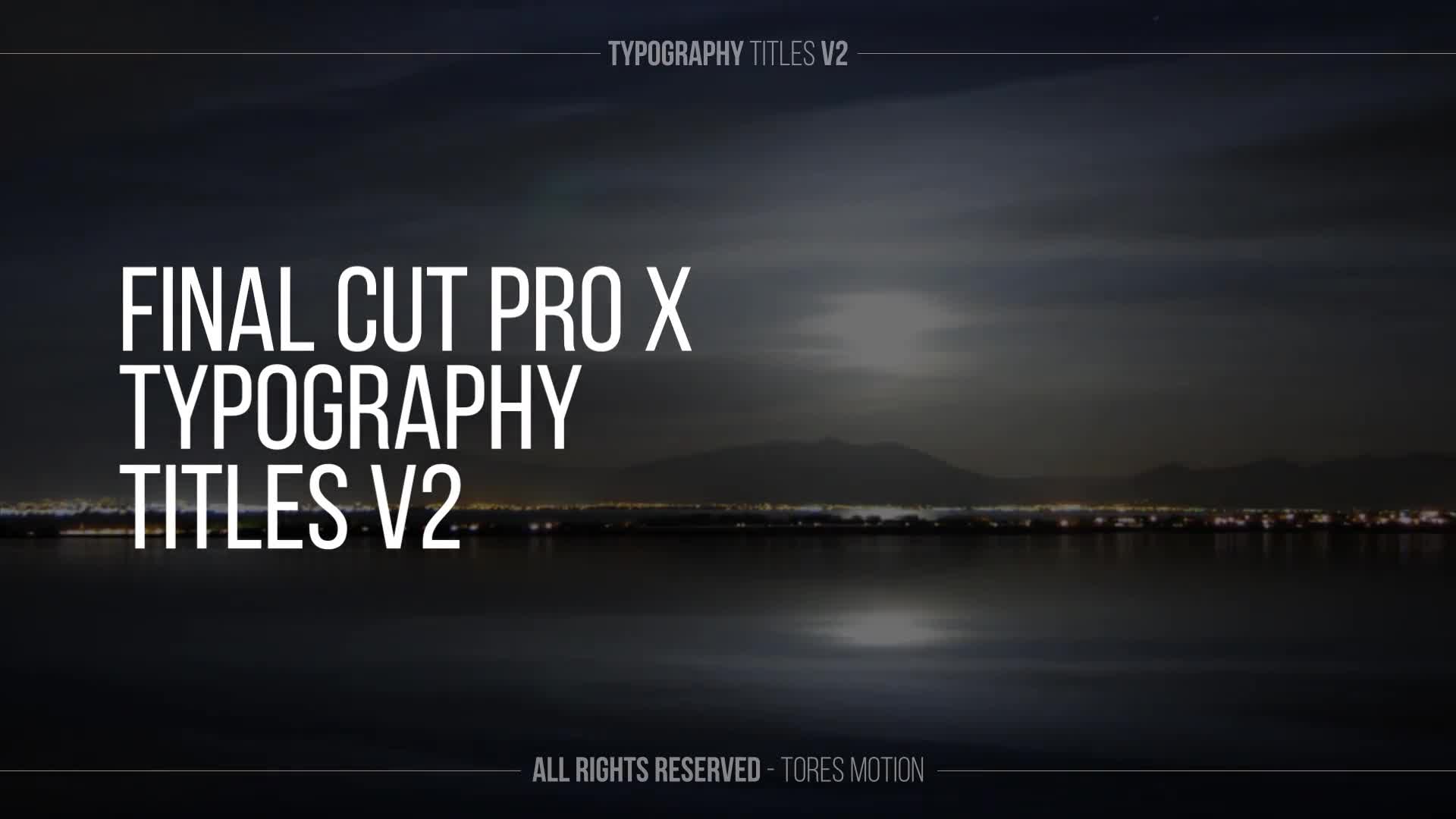 Typography Text Titles V2 \ FCPX Videohive 34486729 Apple Motion Image 1