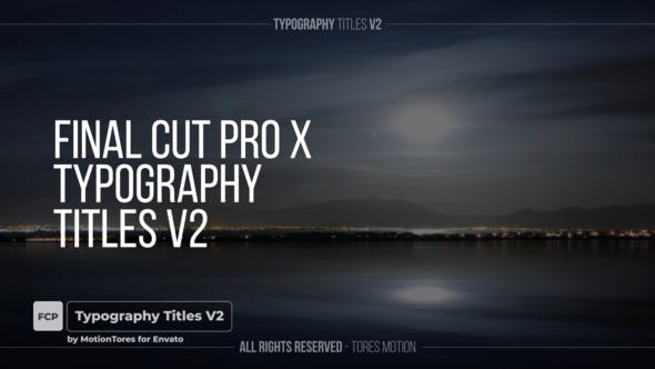Typography Text Titles V2 \ FCPX - Download Videohive 34486729