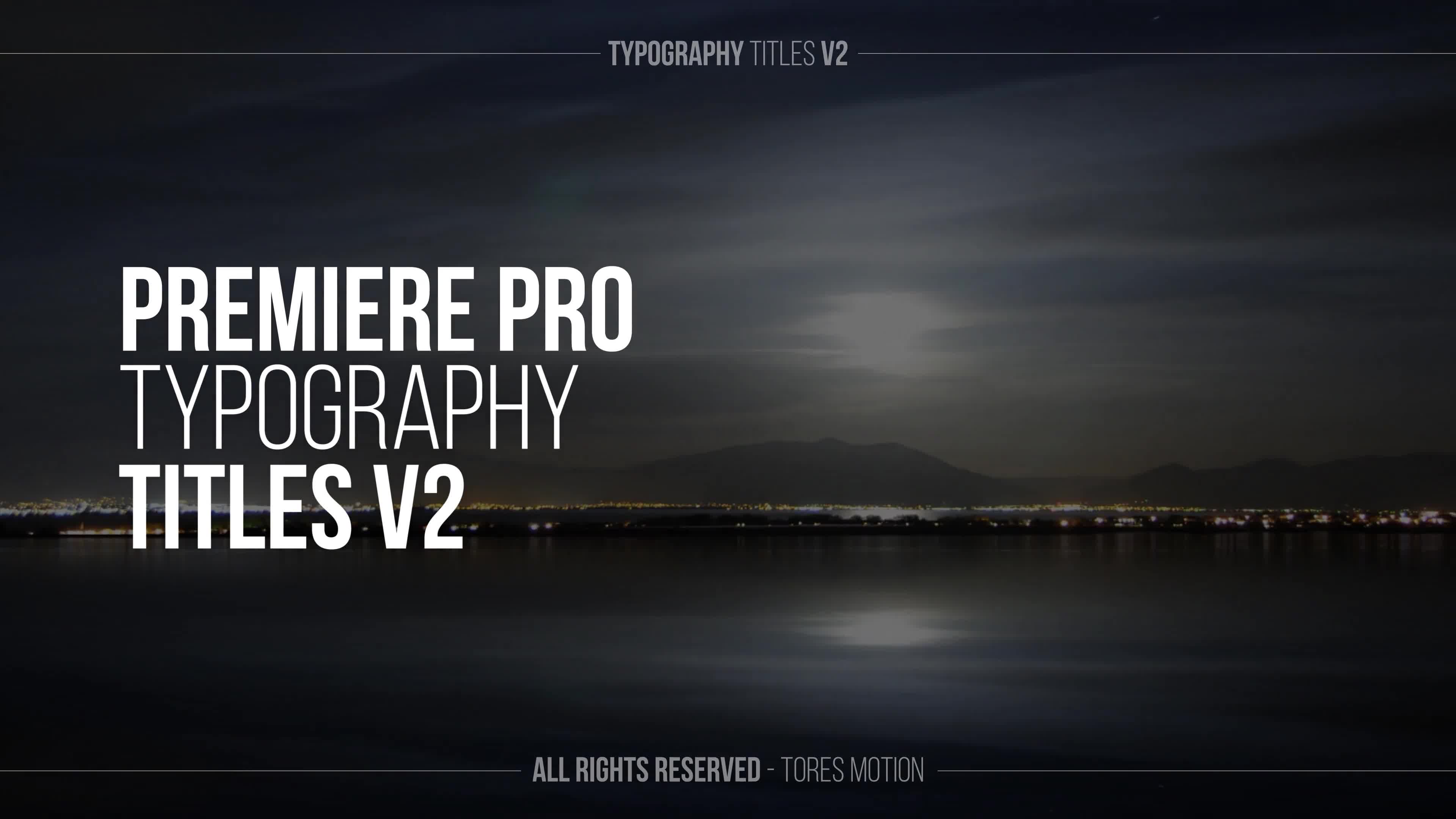 Typography Text Titles V2 \ Premiere Pro Videohive 34487154 Premiere Pro Image 1