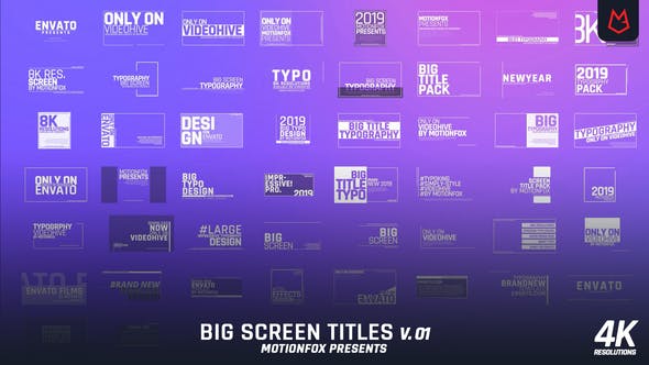 Typography Title Animation v1 - Videohive 23154799 Download