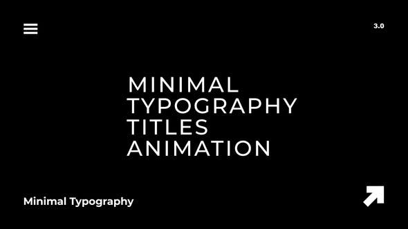 Typography Titles 3.0 | After Effects - Videohive 39970501 Download