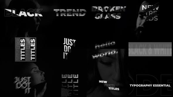 Typography Titles | After Effects - Download Videohive 37481453