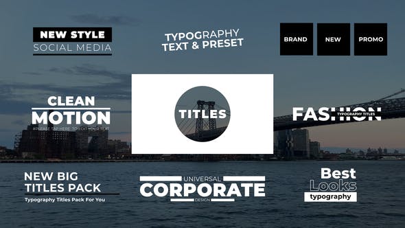Typography Titles | After Effects - Videohive Download 40252554
