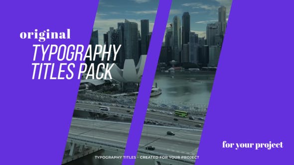 Typography Titles V1 | After Effects - Download Videohive 39168106