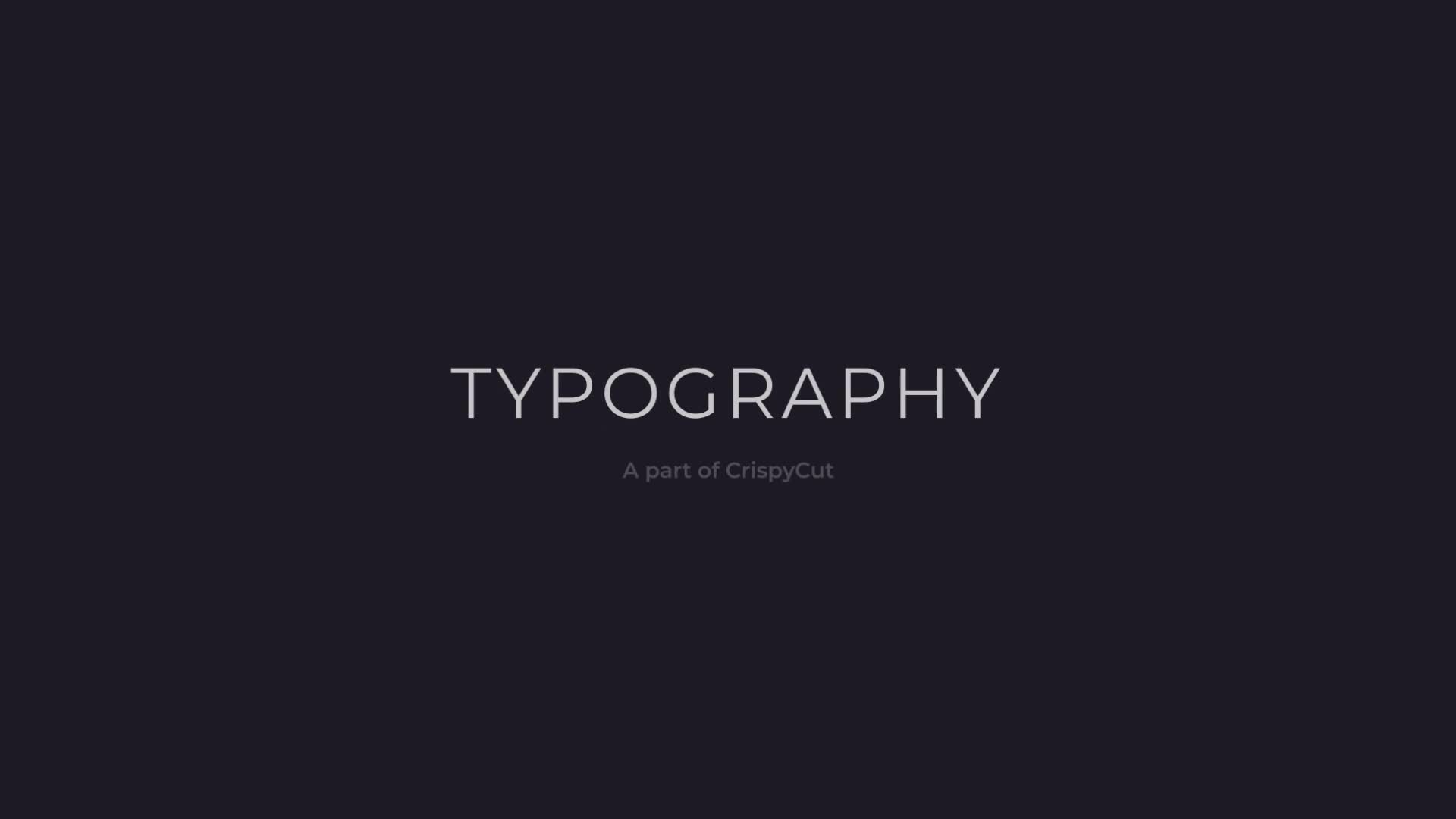 Typography Transitions Videohive 37576010 After Effects Image 1