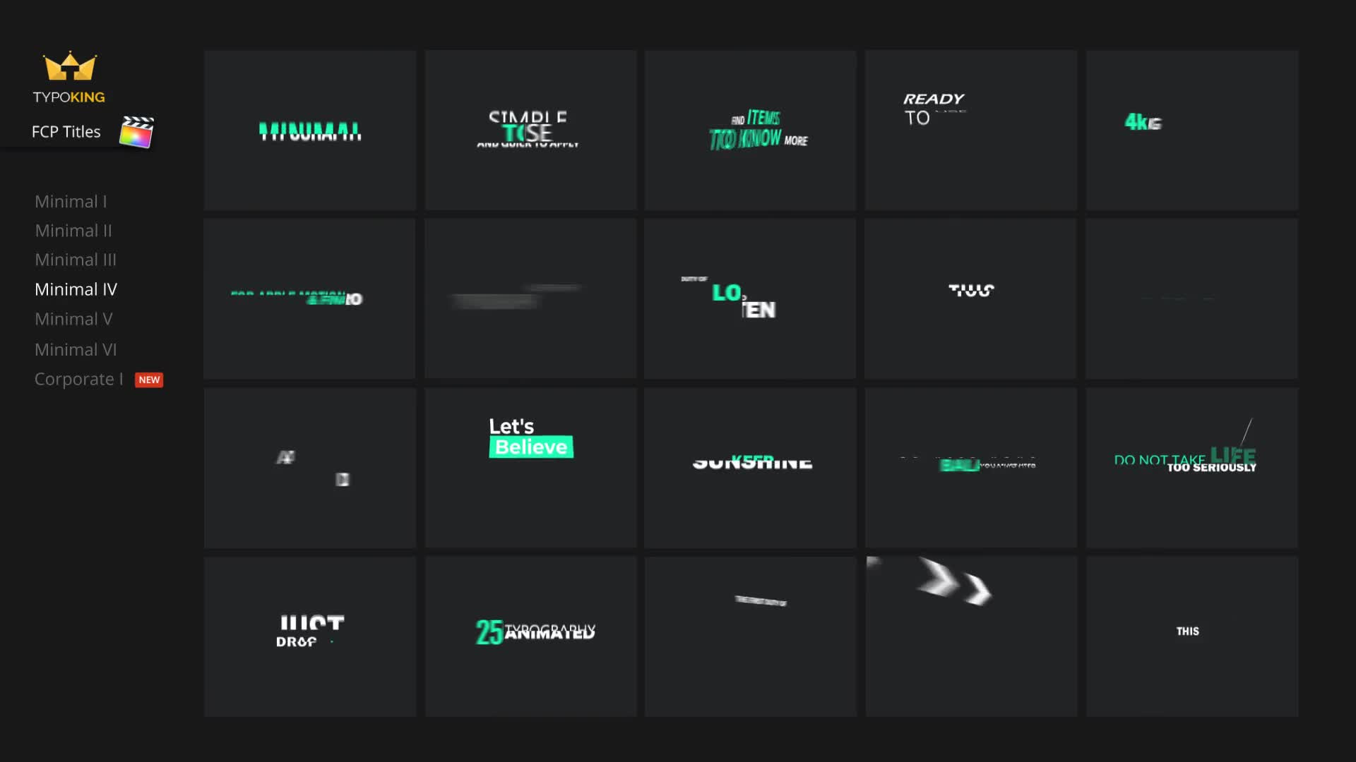TypoKing Animated Titles for Final Cut Pro X - Download Videohive 21725557