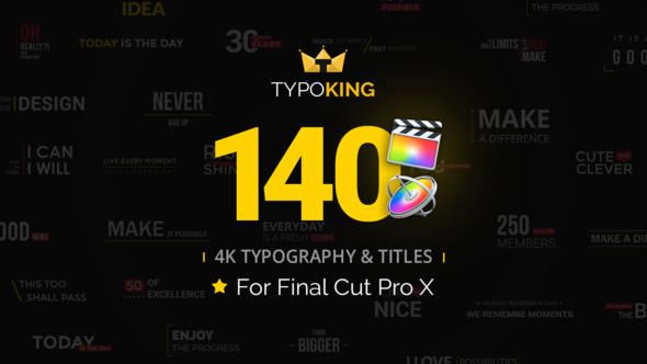 TypoKing Animated Titles for Final Cut Pro X - Download Videohive 21725557