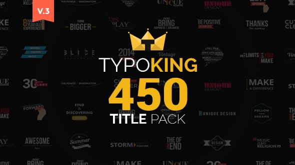 TypoKing | Title Animation Kinetic Typography Text - Download Videohive 11263341