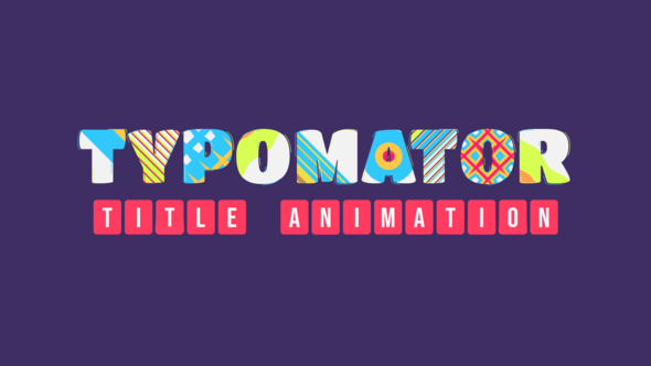 Typomator | Title Animation - Download 28292039 Videohive