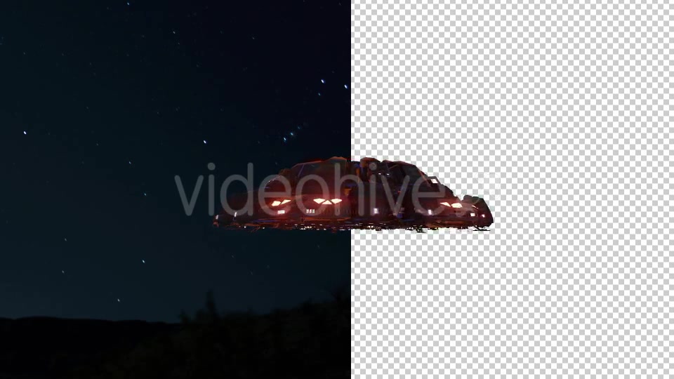 UFO Looped With Mask Night 4 Pack - Download Videohive 18393111