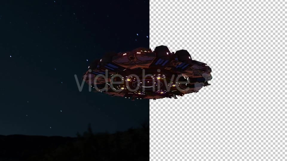 UFO Looped With Mask Night 4 Pack - Download Videohive 18393111