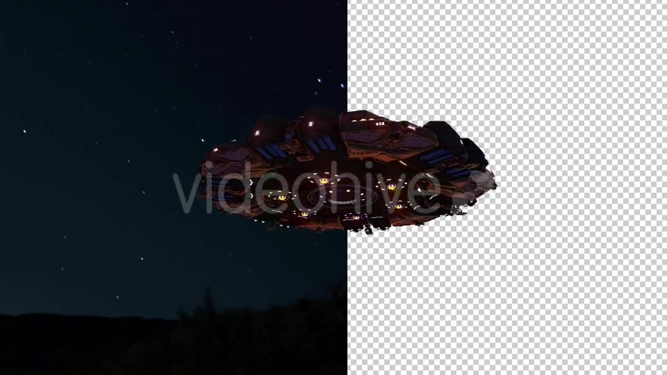 UFO Looped With Mask Night 4 Pack - Download Videohive 18393111