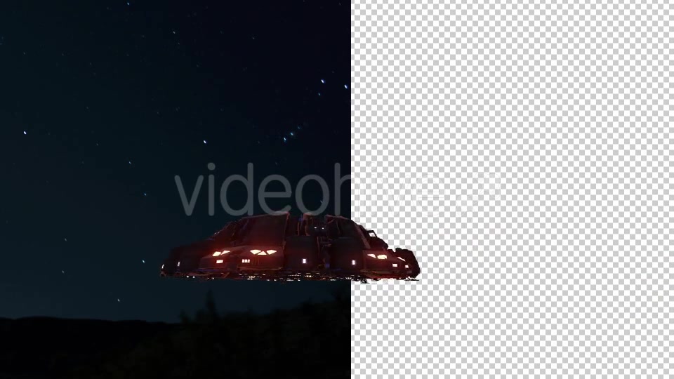 UFO Looped With Mask Night 4 Pack - Download Videohive 18393111