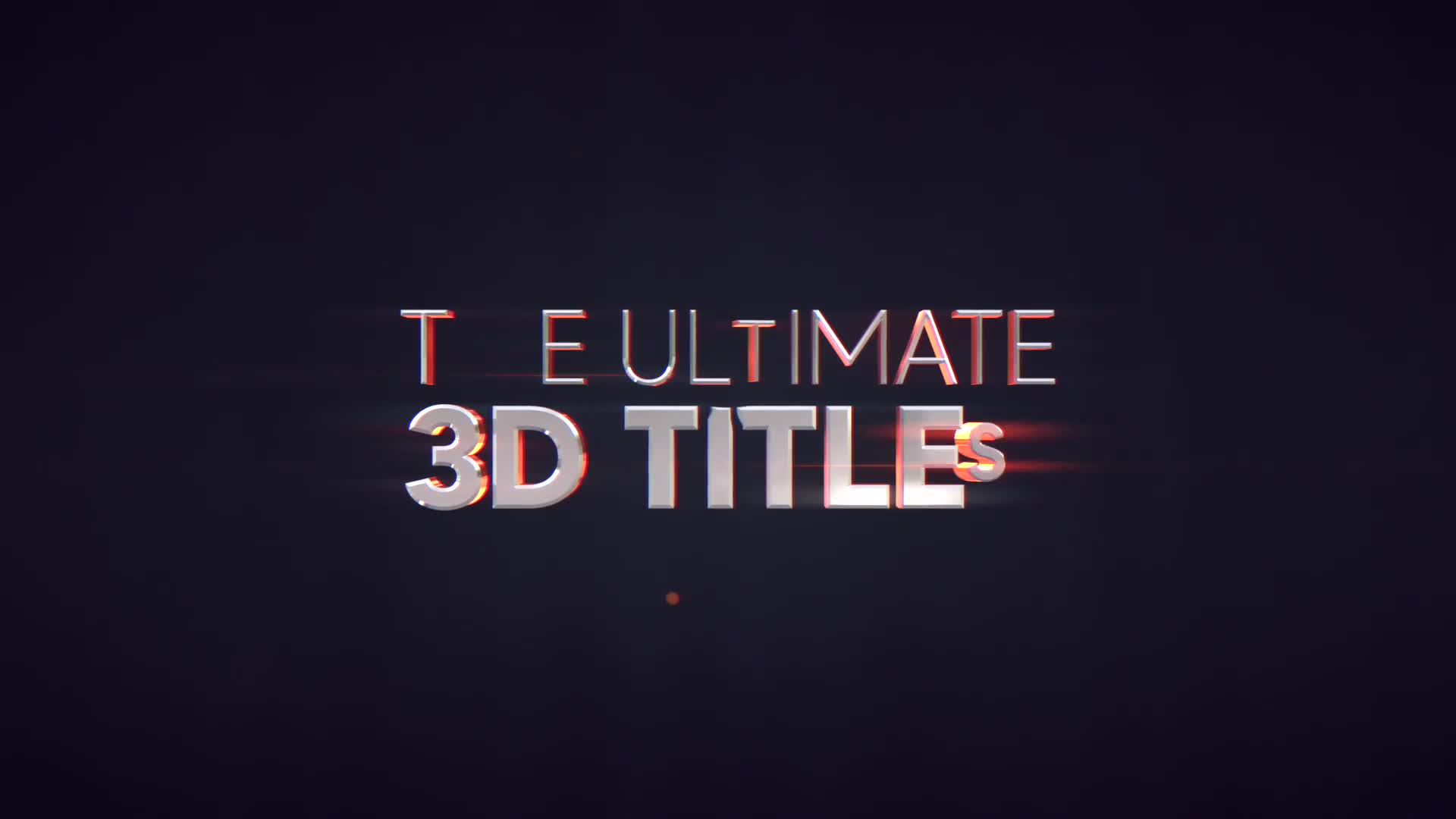 Ultimate 3D Titles for FCPX Videohive 31272557 Apple Motion Image 1