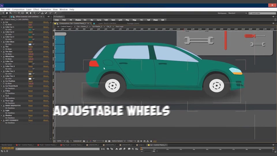 Ultimate Animated Car Kit Videohive 17090571 After Effects Image 4