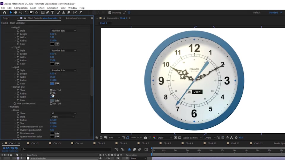 Ultimate Clock Maker Videohive 23331690 After Effects Image 11
