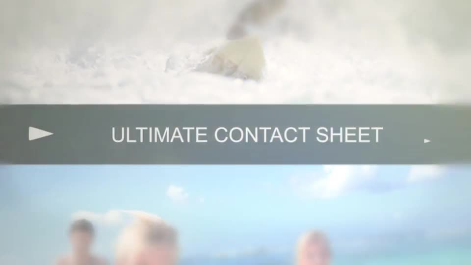 Ultimate Contact Sheet Slide Show - Download Videohive 7328112