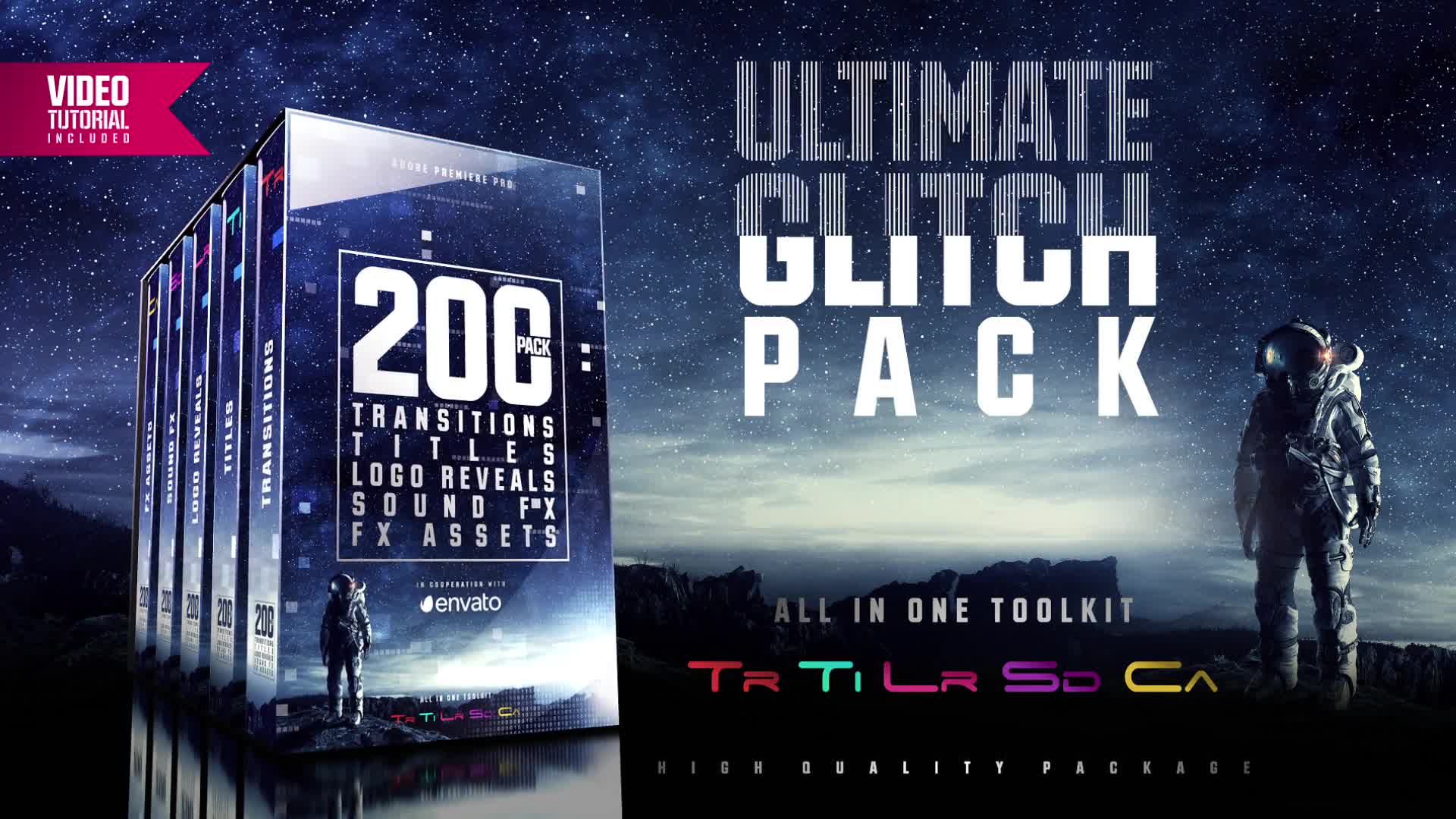 Ultimate Glitch Pack: Transitions, Titles, Logo Reveals, Sound FX Videohive 21635963 Premiere Pro Image 1