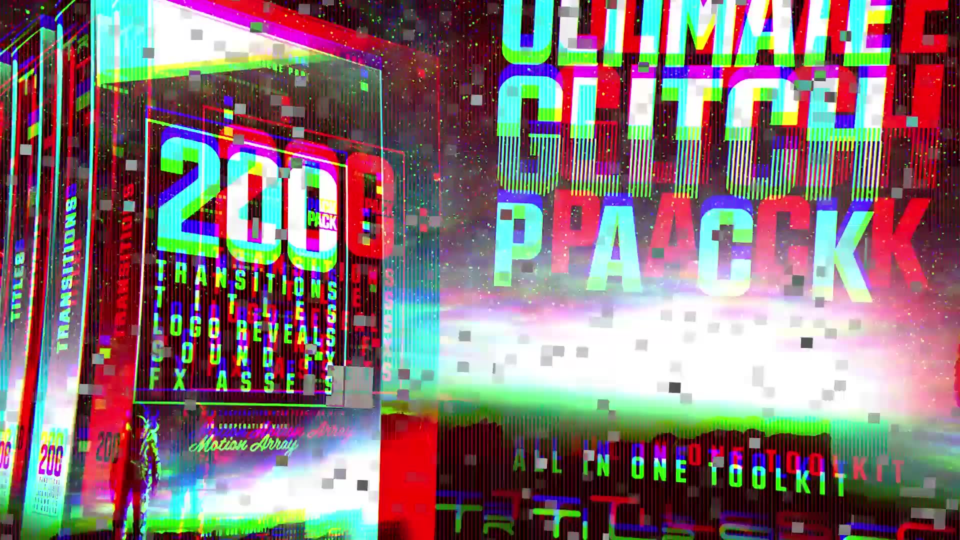Ultimate Glitch Pack: Transitions, Titles, Logo Reveals, Sound FX Videohive 21635963 Premiere Pro Image 12