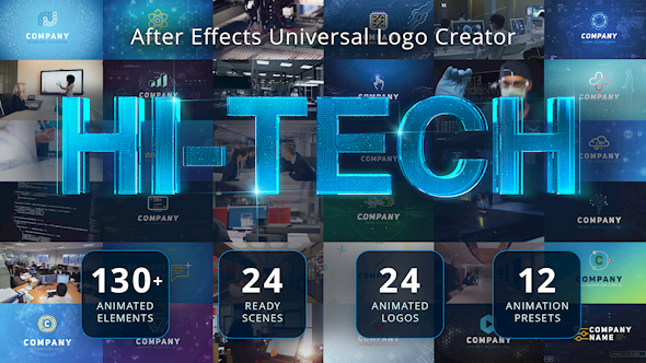 Ultimate Hi Tech Logo Generator - Download Videohive 17928785