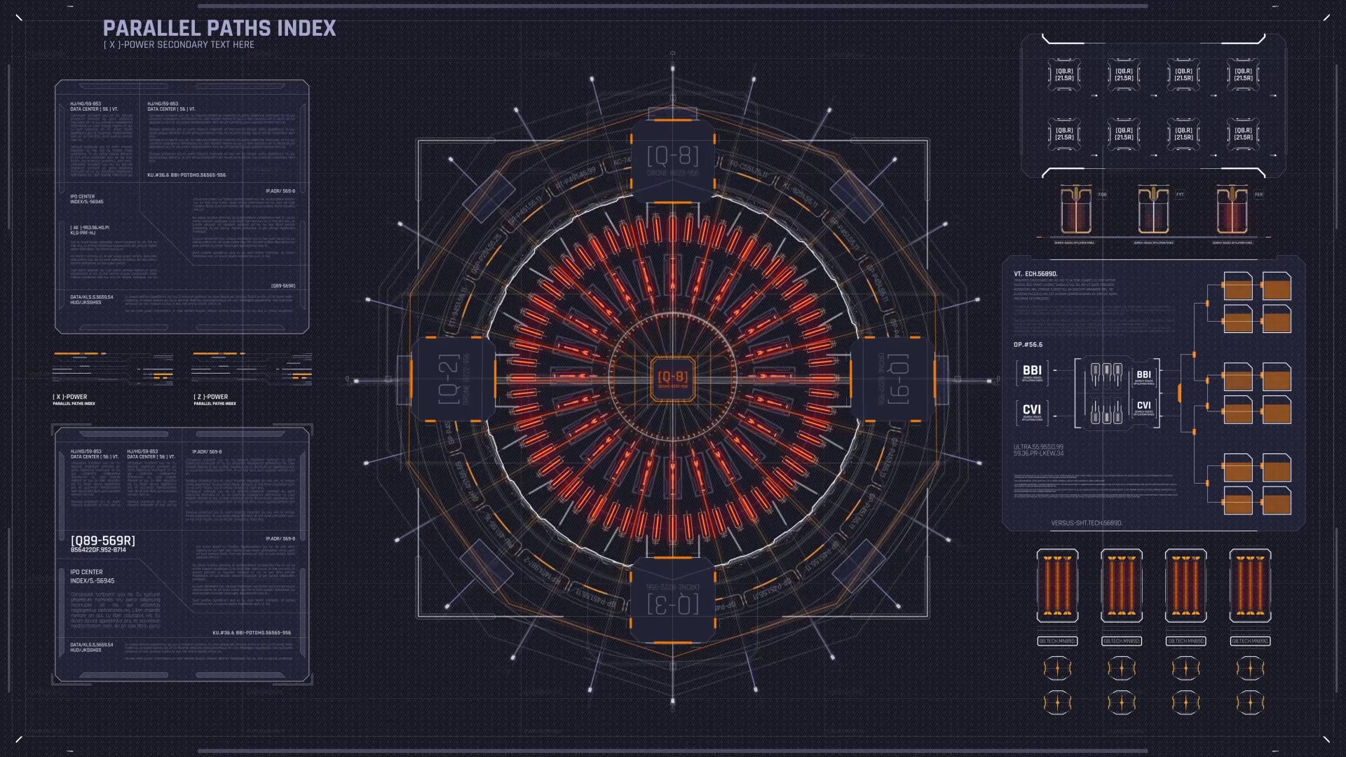 Ultimate HUD Library vol. 2/ Digital Transitions/ Dron Interface/ Sci fi and Technology/ Line/ Point Videohive 19434367 After Effects Image 5