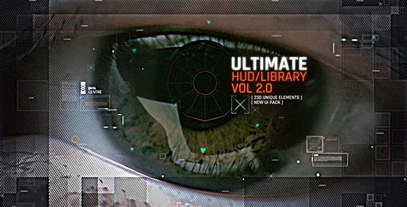 Ultimate HUD Library vol. 2/ Digital Transitions/ Dron Interface/ Sci fi and Technology/ Line/ Point - Videohive 19434367 Download